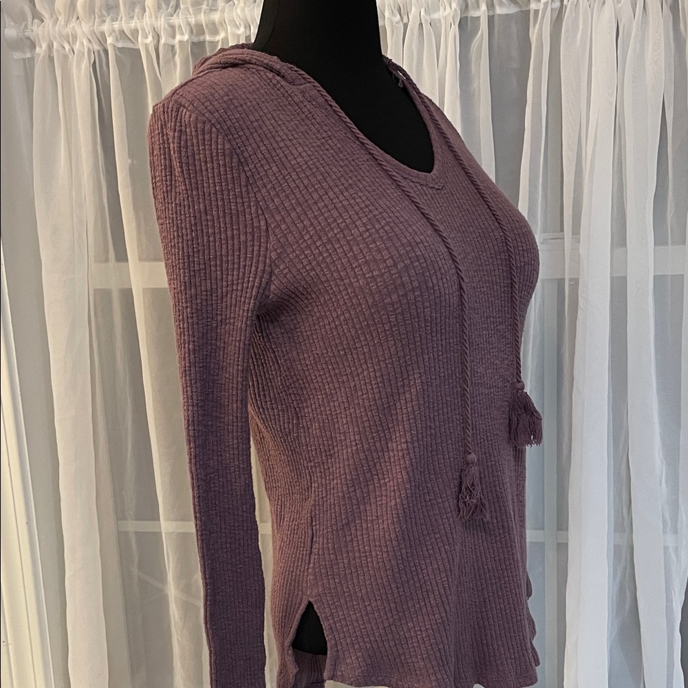 Faded Glory Lavender Knit Hoodie